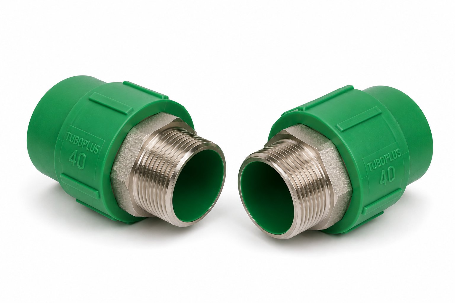 CONECTOR EXTERIOR DE 40MM TUBO PLUS